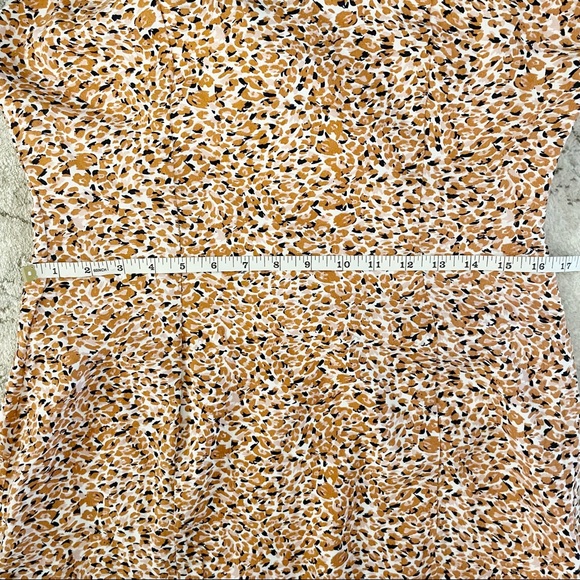 MINKPINK Nevaeh Mini Dress in Orange, Pink, White and Black Print Size Large - Picture 7 of 15